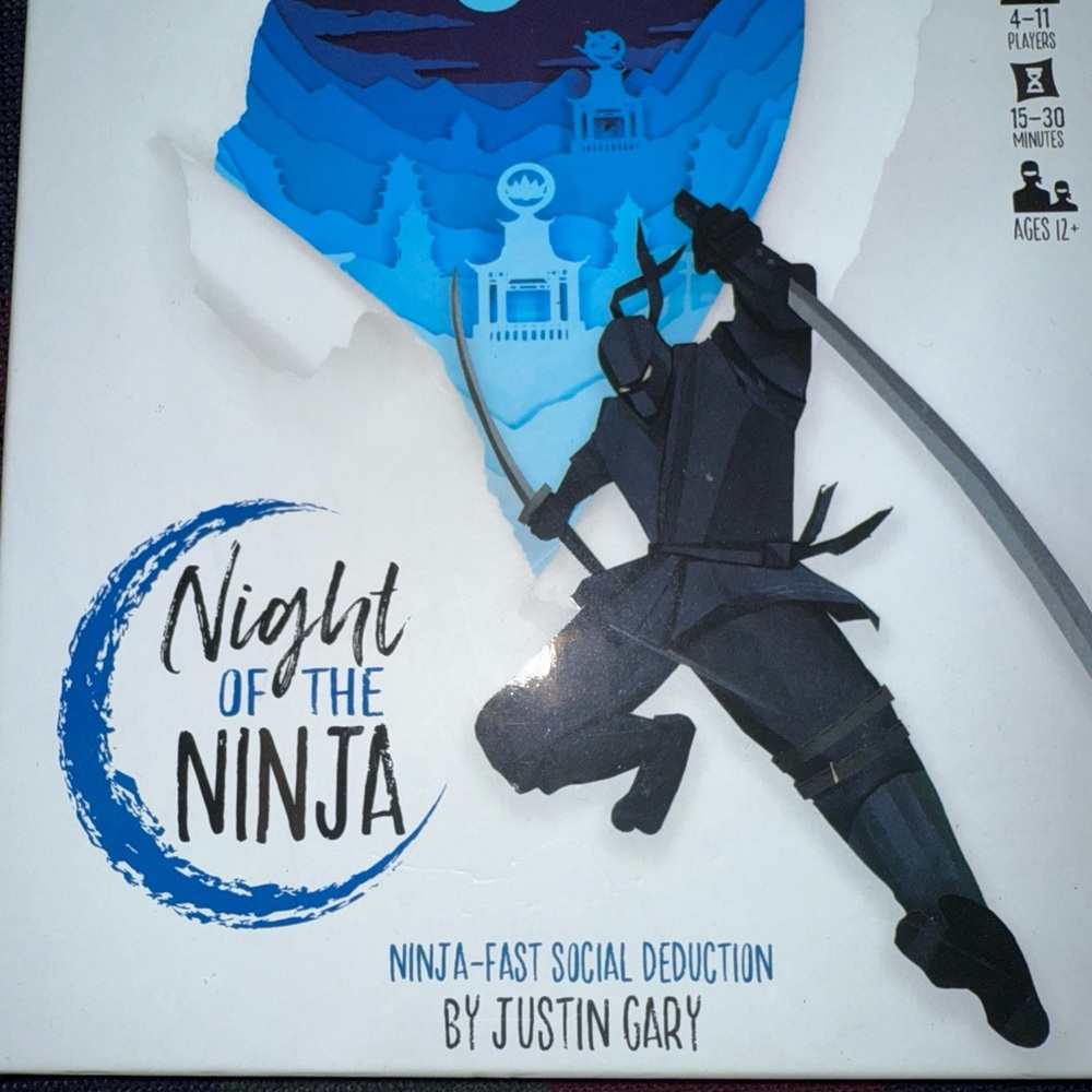 Night of the Ninja Board Game by - Black and Blue